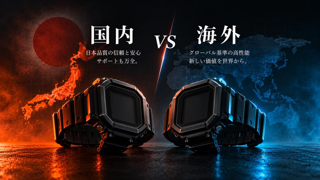 G-SHOCKの海外モデルと国内モデルの違い｜品番（型番末尾）での見分け方と逆輸入・買取相場への影響 アイキャッチ画像