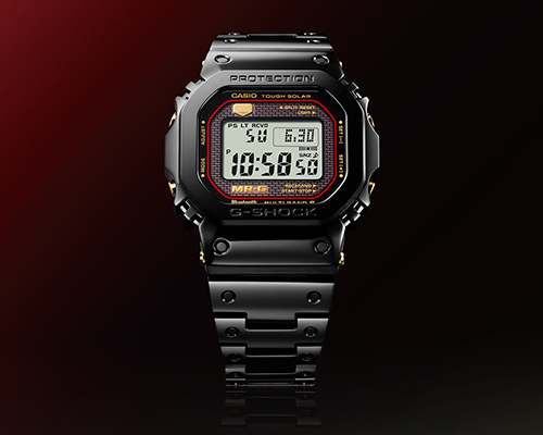 G-SHOCK MR-G MRG-B5000B チタン合金DAT55Gのバンドを採用した角型モデル