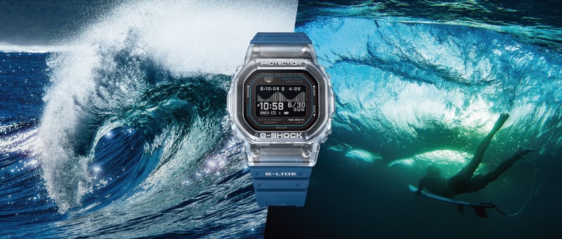 G-SHOCK GBX-H5600 心拍計測機能とタイドグラフを搭載したG-LIDE