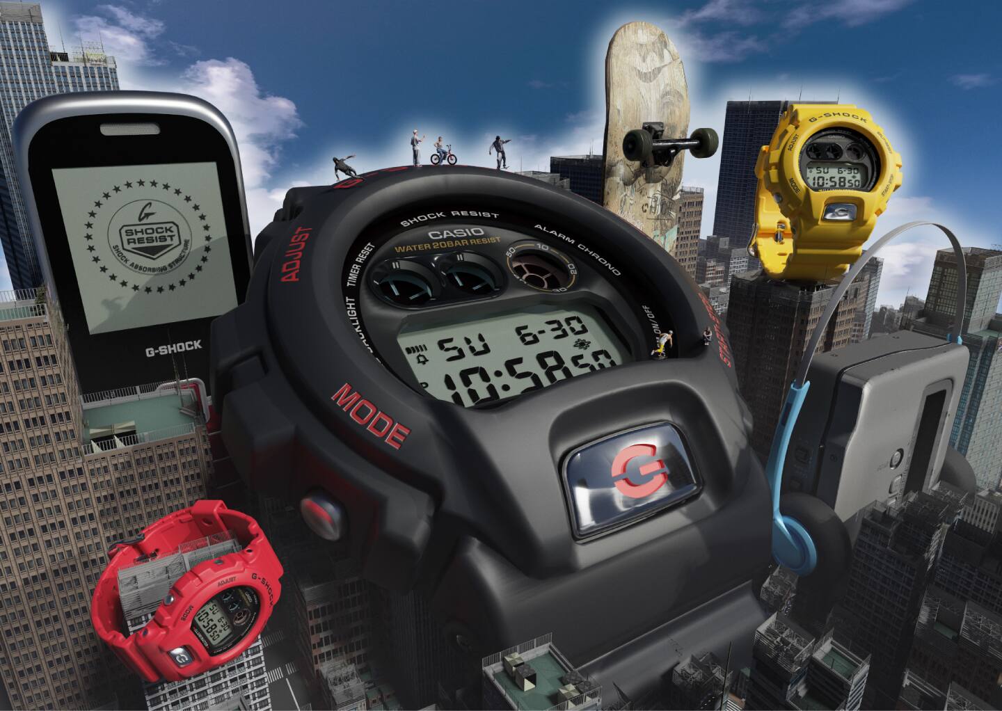 G-SHOCK DW-6900TR ベゼルとバンドにバイオマスプラスチックを採用したモデル