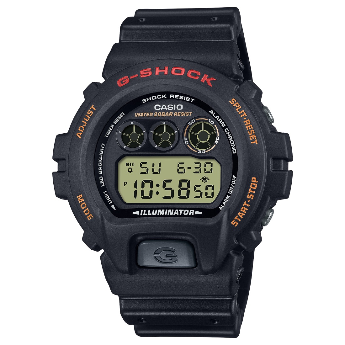 G-SHOCK DW-6900UB-9 電池寿命が約5年のジェイソン