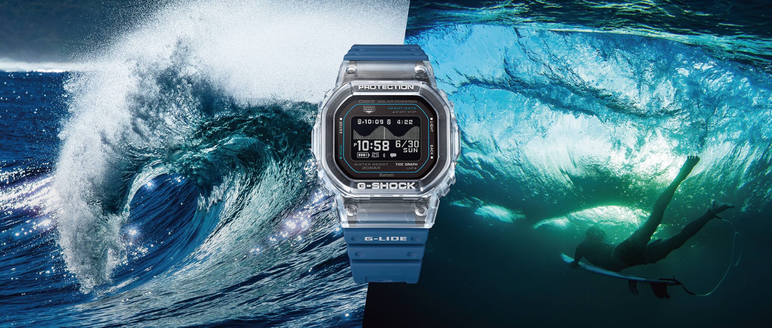 G-SHOCK G-LIDE GBX-H5600-2 ブルー タイドグラフ搭載モデル
