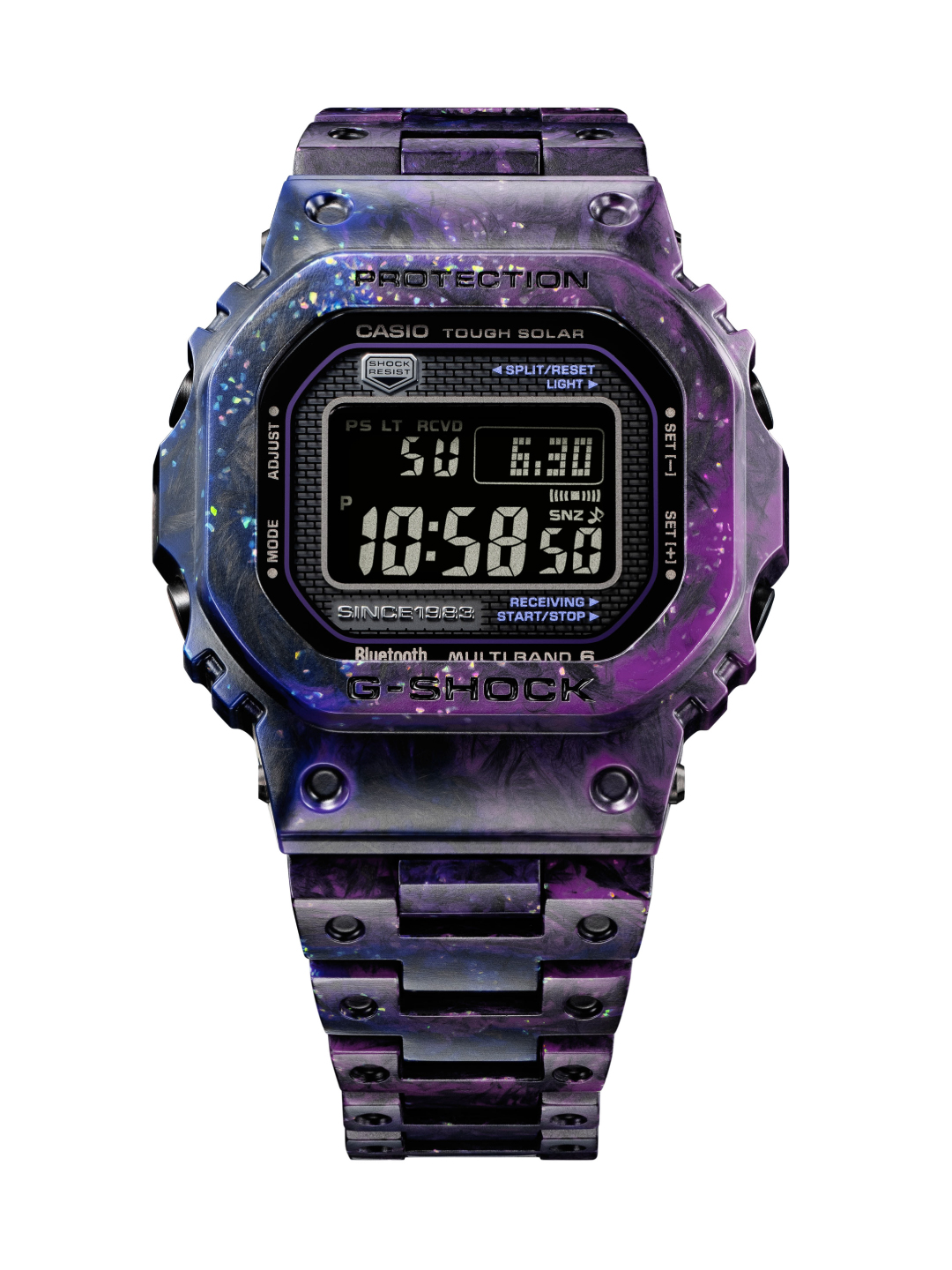 G-SHOCK GCW-B5000UN-6 混色成形のパープルカーボン