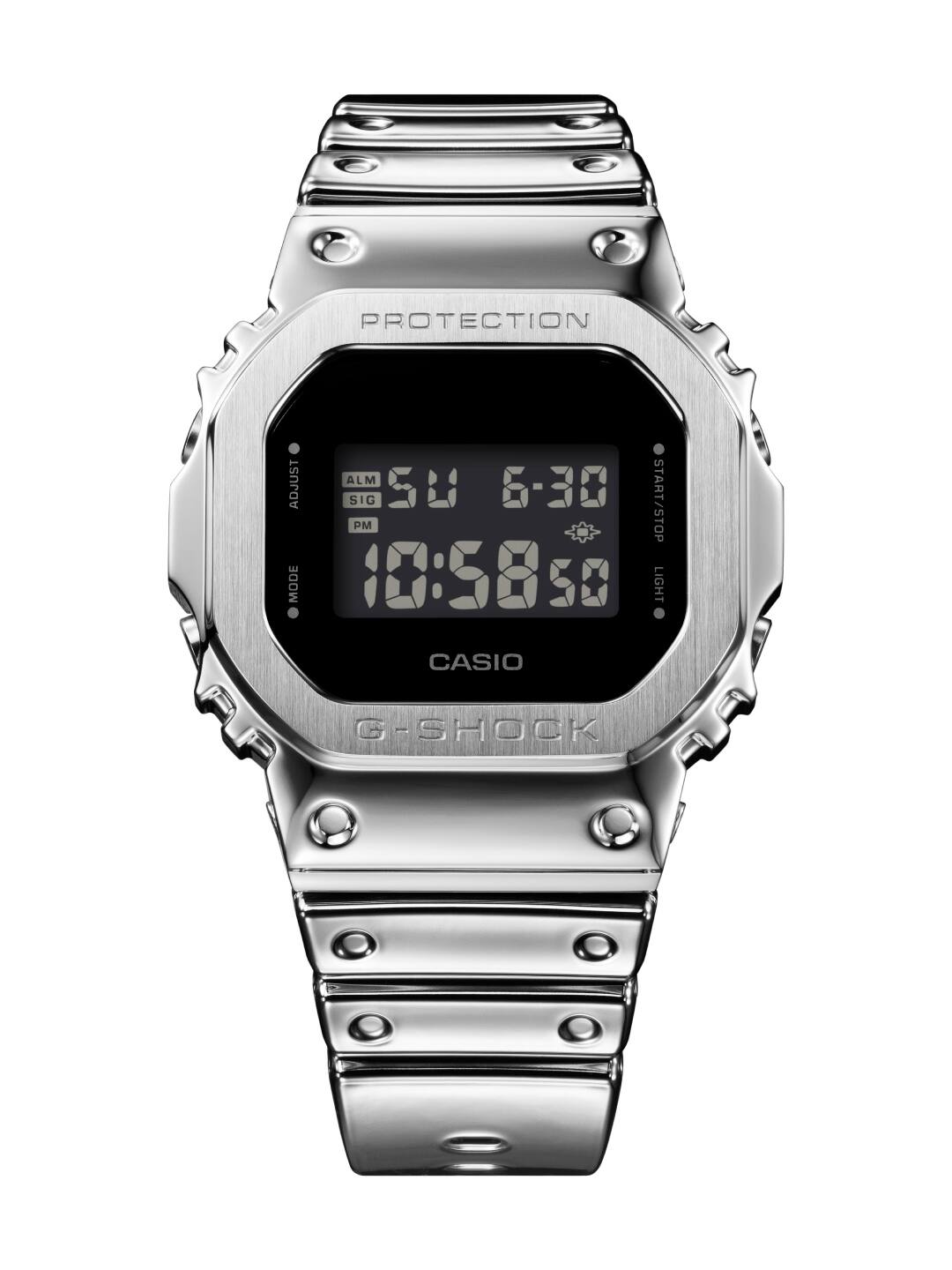 G-SHOCK GM-5600YM 蒸着処理で金属調に仕上げた樹脂バンド
