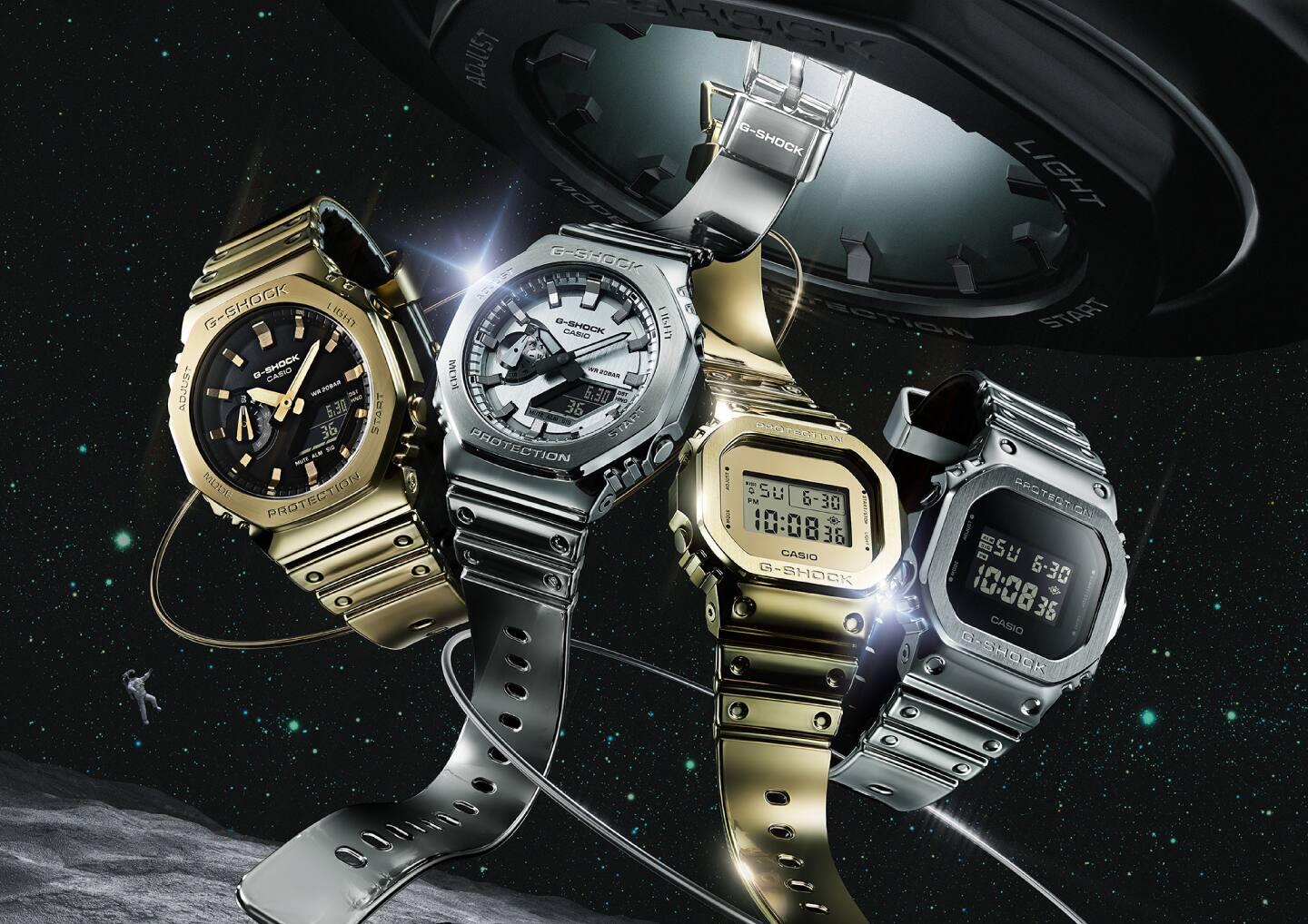 カシオ純正のメタルベゼルモデル FINE METALLIC SERIES 4機種