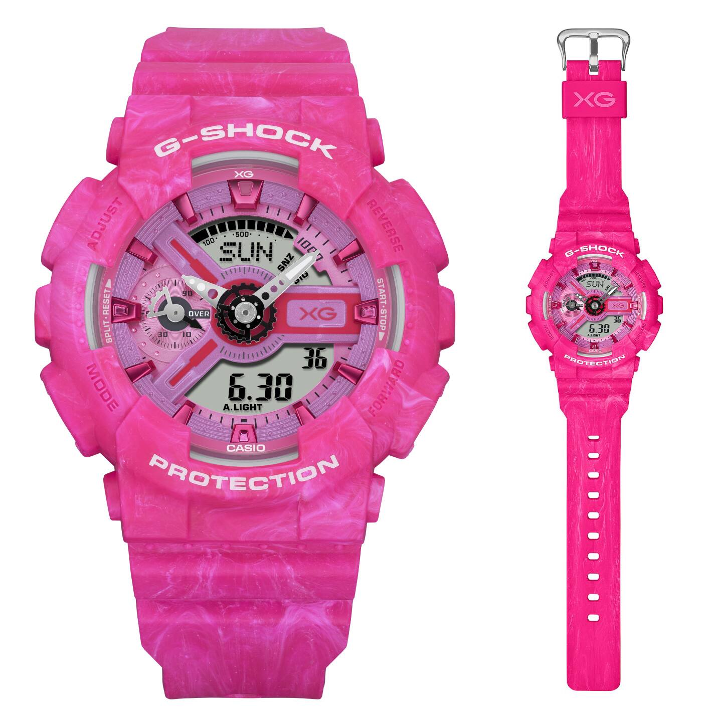 G-SHOCK GMA-S110XG ピンクのマーブル模様のアナデジXGコラボ