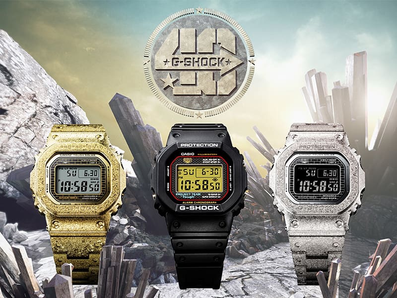 G-SHOCK GMW-B5000PS/GMW-B5000PG 深層硬化処理のステンレスモデル