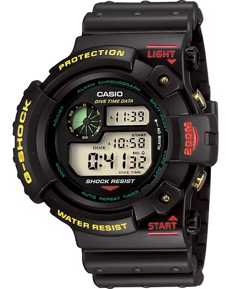1993年発売のDW-6300。潜水用防水機能を備えた初代FROGMAN