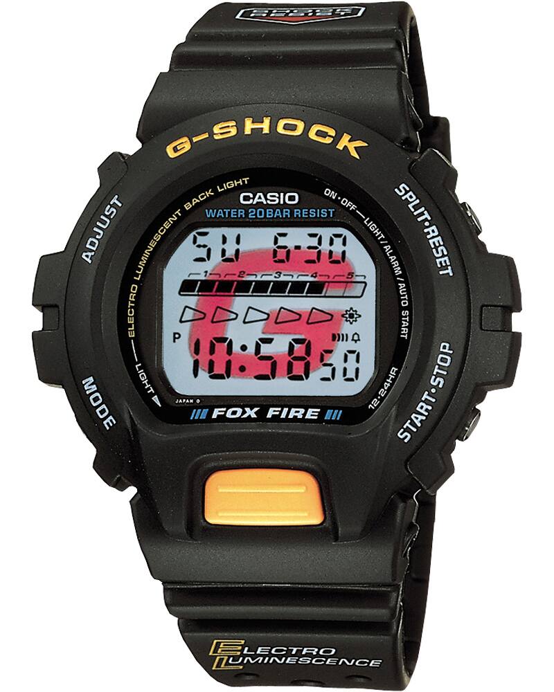 1994年発売のG-SHOCK DW-6600。ELバックライトを初めて搭載したモデル