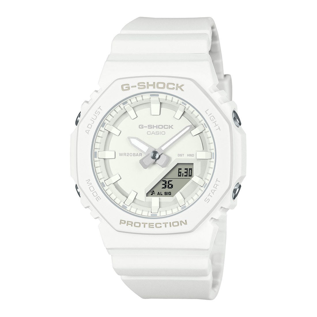 G-SHOCK GMA-P2100-7A 白の小型モデル